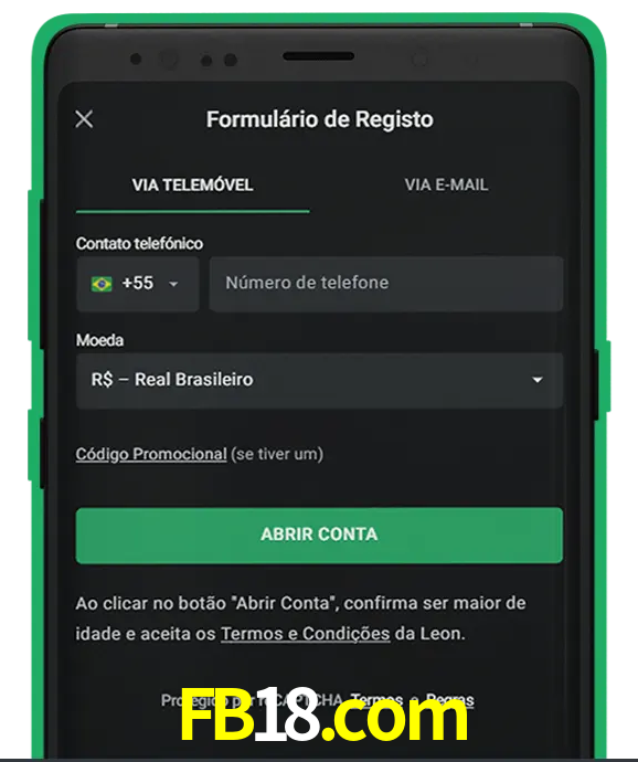 Cadastre-se em LeonBet seguindo passos simples.